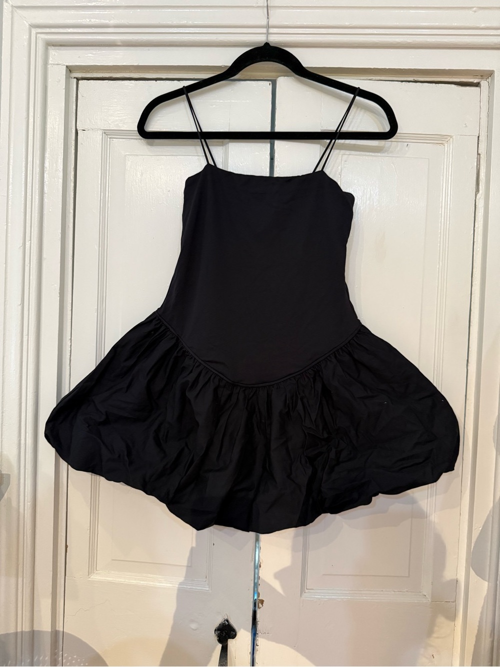 Forever 21 Black Mini Spaghetti-Strap Dress